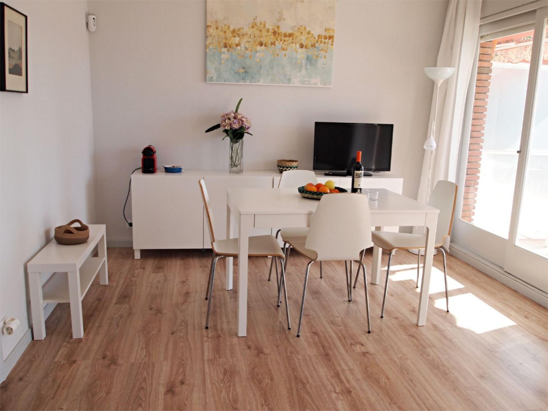 Dining room of Apartment to rent in Sitges  with Air Conditioner, Terrace and Swimming Pool