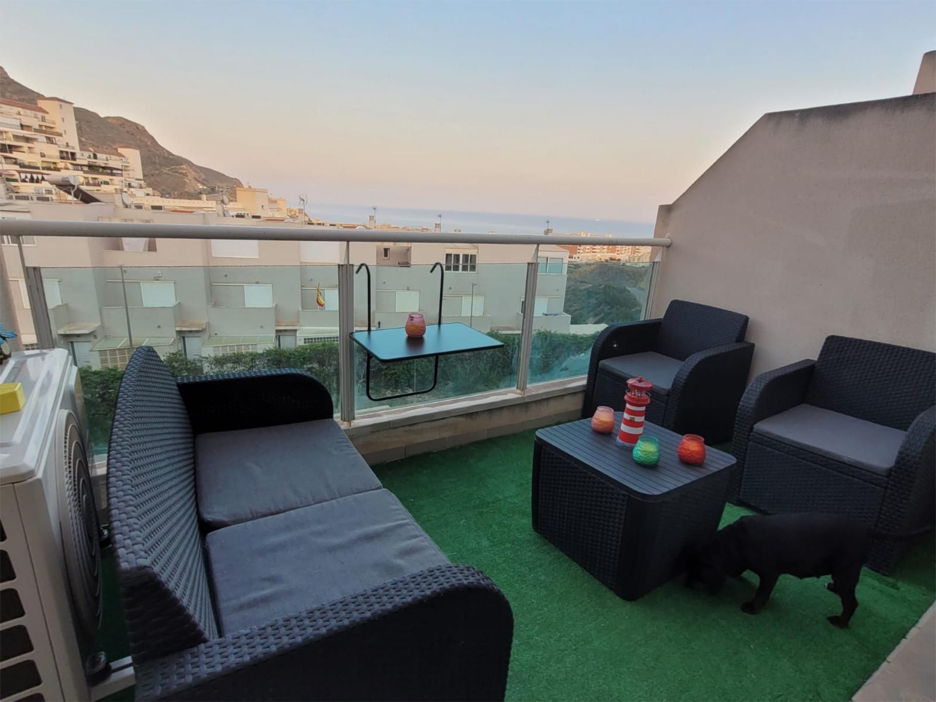 Terrace of Flat for sale in Roquetas de Mar  with Air Conditioner, Heating and Terrace