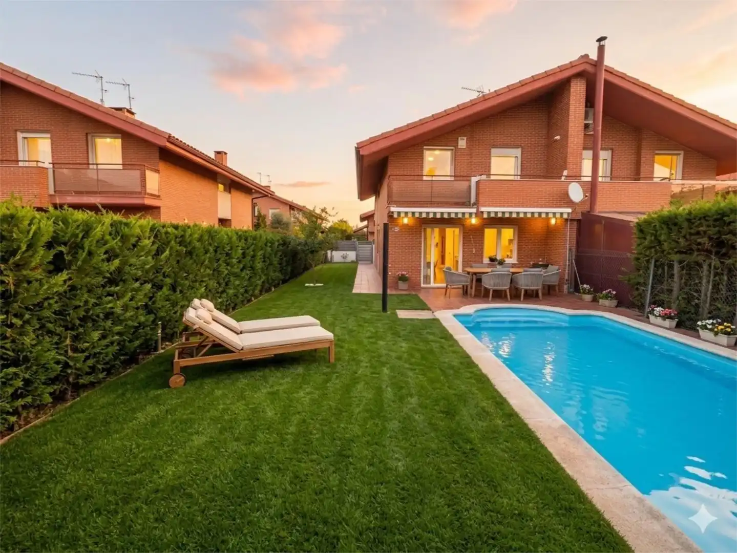 Swimming pool of Flat for sale in Renedo de Esgueva  with Heating, Private garden and Parquet flooring