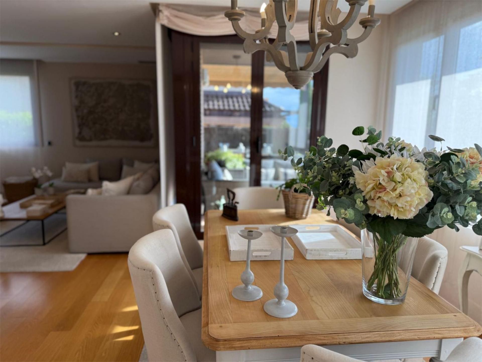 Dining room of House or chalet for sale in Villanueva de la Cañada  with Air Conditioner, Terrace and Swimming Pool