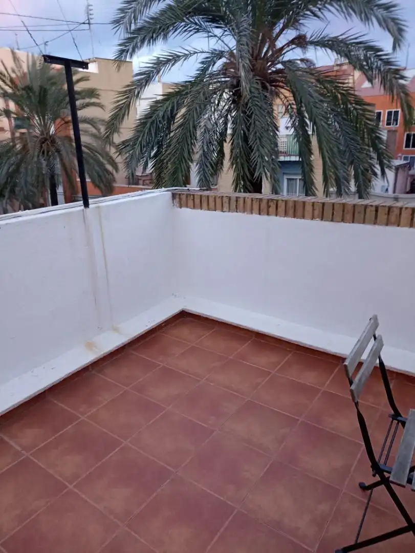 Terrasse von Maisonette zur Miete in Valencia mit Klimaanlage, Heizung und Abstellraum