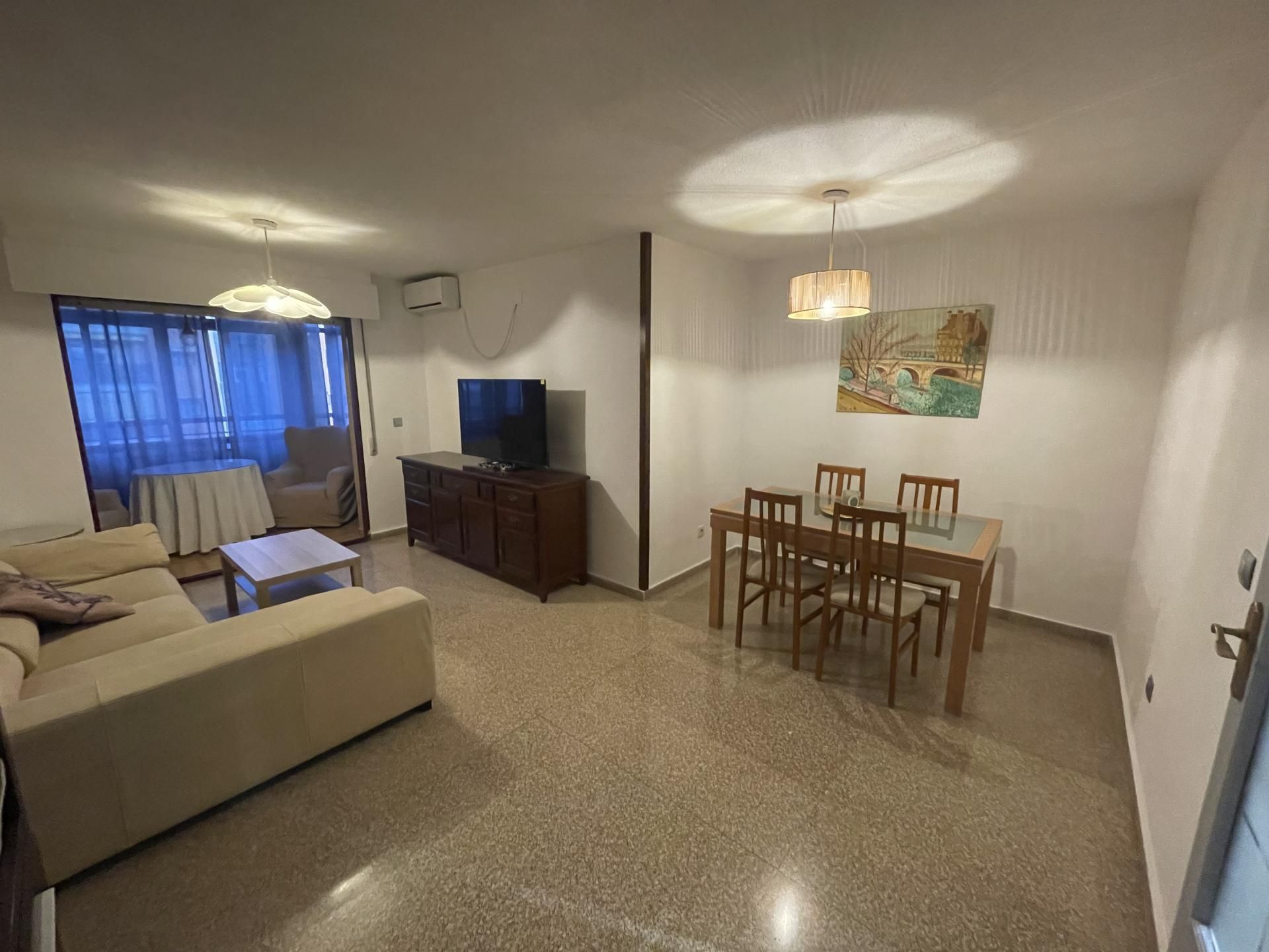 Living room of Flat to share in San Vicente del Raspeig / Sant Vicent del Raspeig  with Air Conditioner, Furnished and Balcony