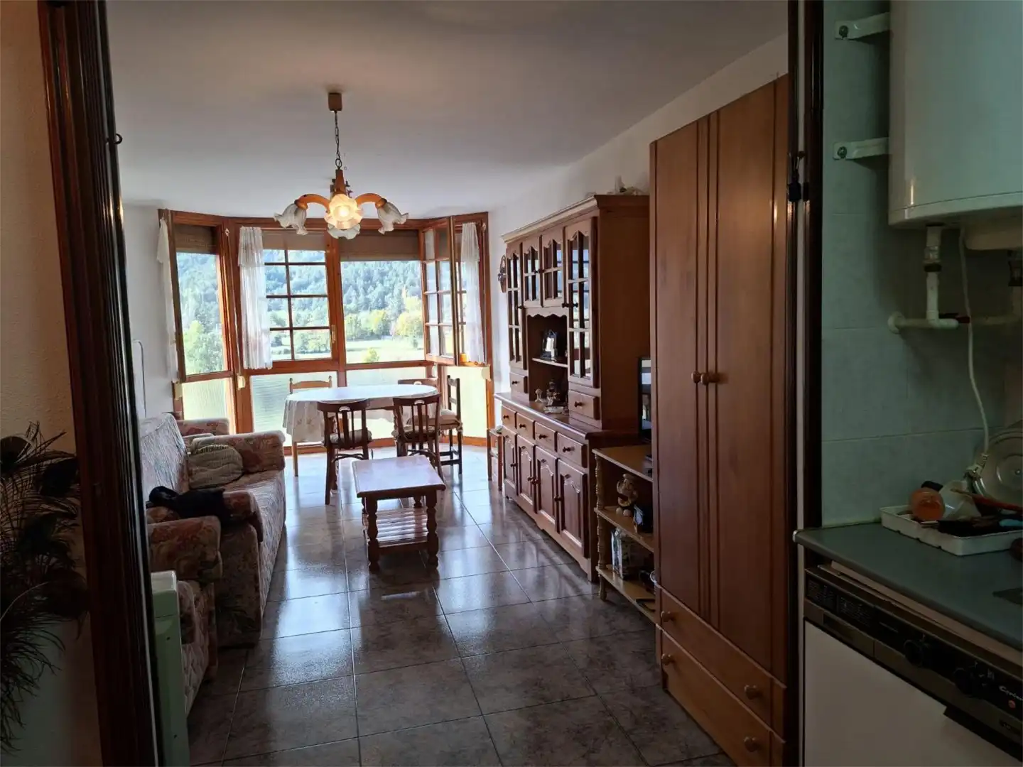 Flat for sale in Carretera Barbastro, 8, Fiscal Living room of Flat for sale in Fiscal with Storage room, Furnished and Balcony