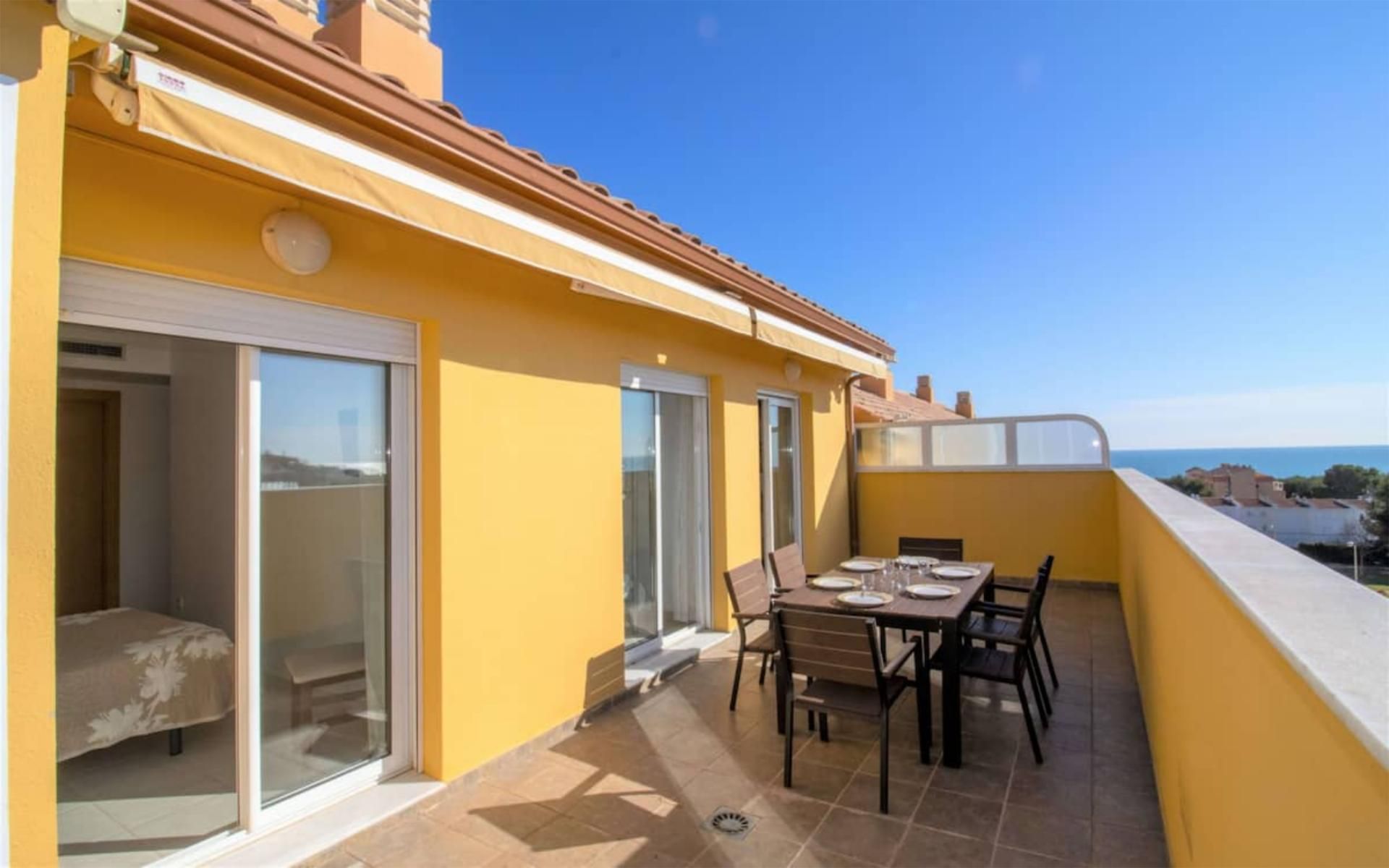 Terraza de Apartamento de alquiler en Alcalà de Xivert con Aire acondicionado, Calefacción y Terraza