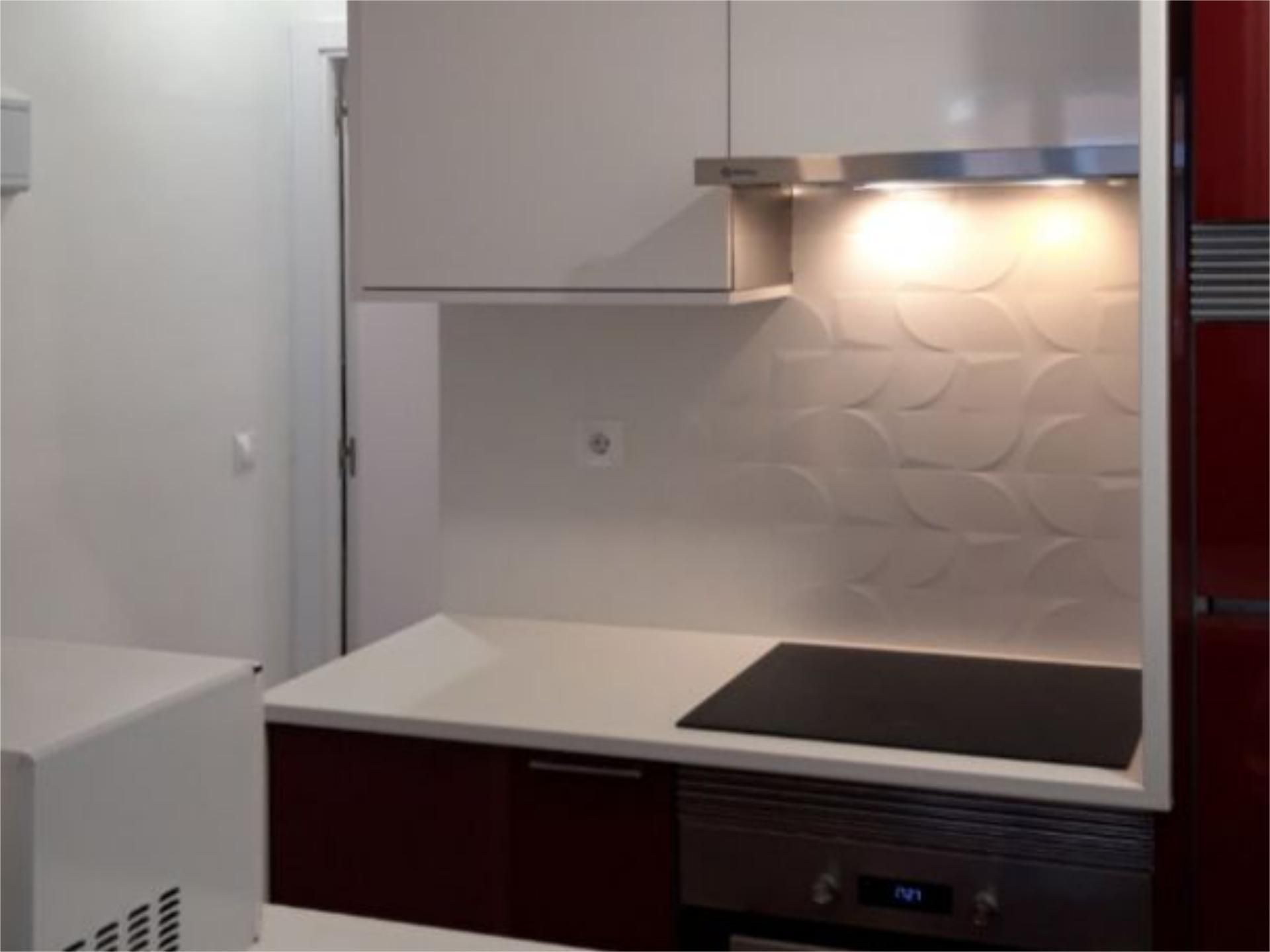 Kitchen of Flat to rent in  Madrid Capital  with Air Conditioner