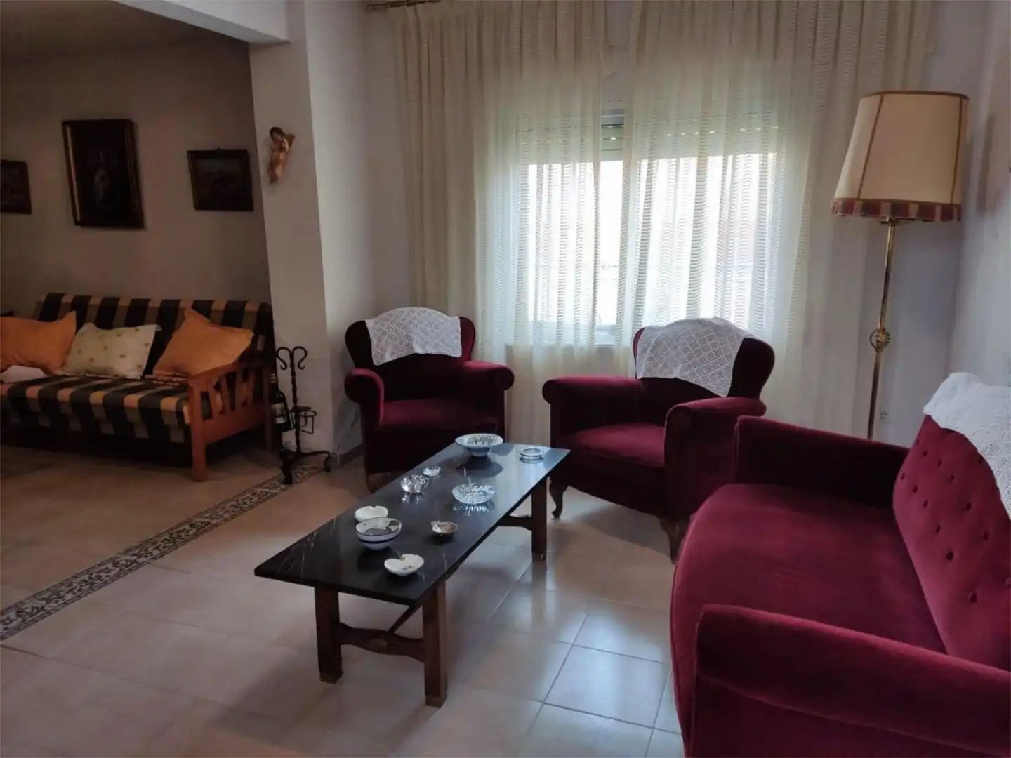 Sala de estar de Casa o chalet en venta en Santa Olalla con Aire acondicionado, Calefacción y Jardín privado