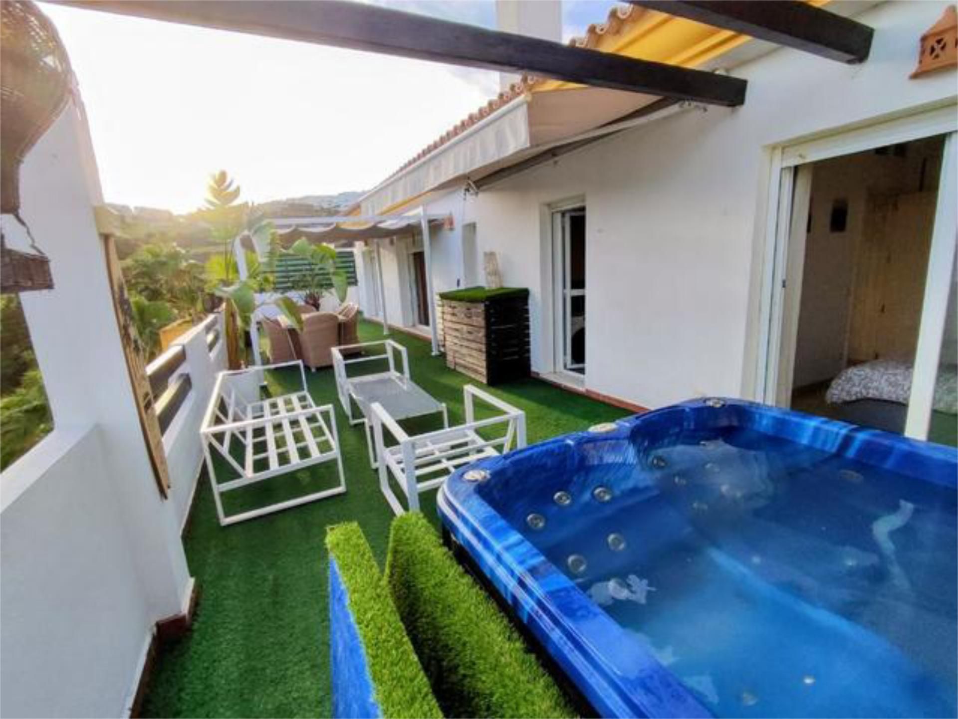 Terrassa de Àtic de lloguer en Mijas amb Calefacció, Jardí privat i Terrassa