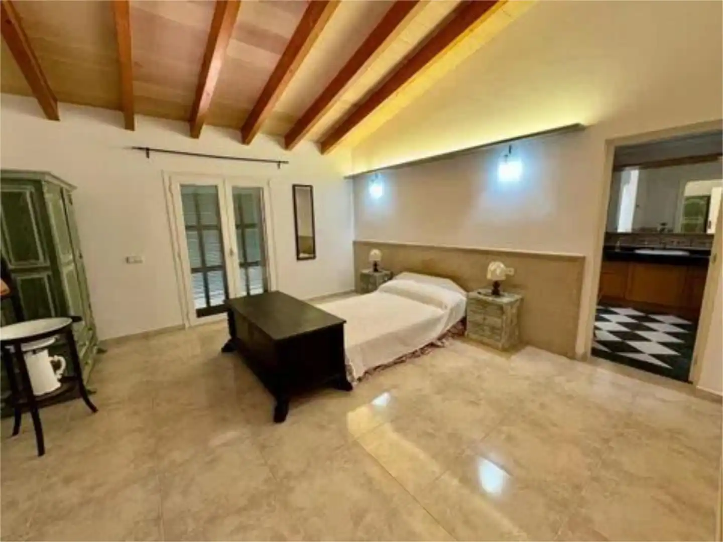 Casa o xalet de lloguer a S'Horta - Cas Concos des Cavaller - Es Carritxó Dormitori de Casa o xalet de lloguer en Felanitx amb Aire condicionat, Terrassa i Piscina