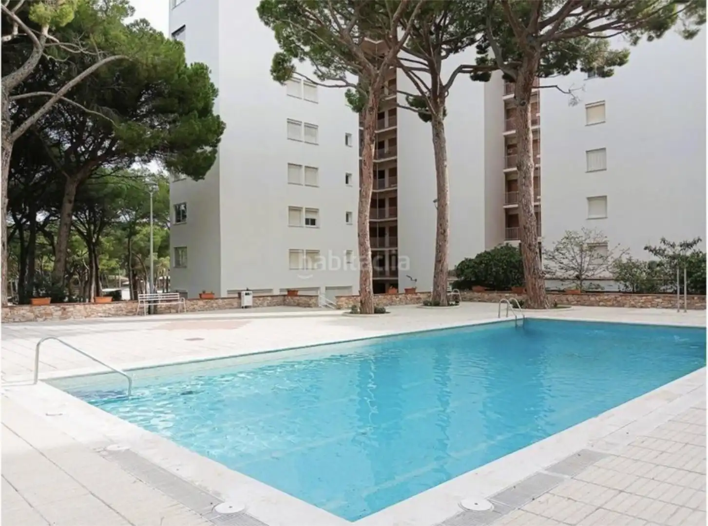 Swimming pool of Flat for sale in Pals  with Air Conditioner, Private garden and Parquet flooring