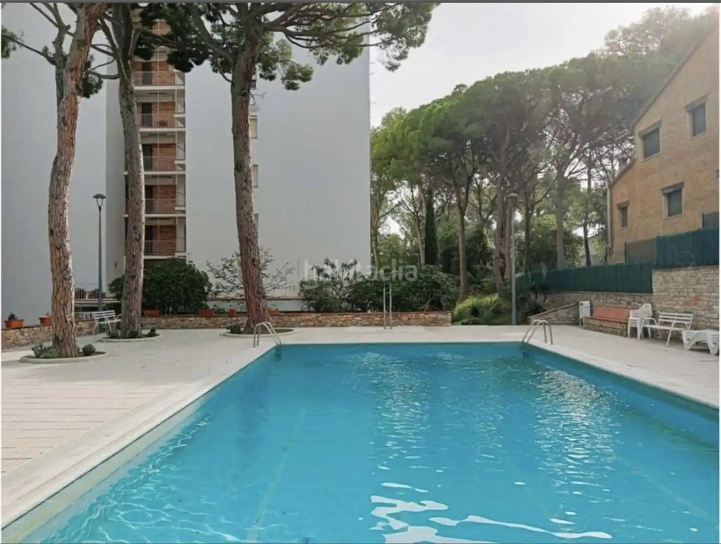 Swimming pool of Flat for sale in Pals  with Air Conditioner, Private garden and Parquet flooring