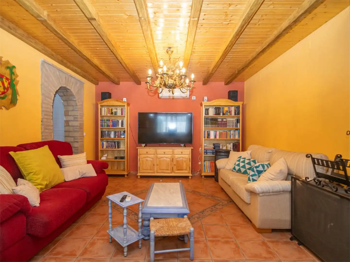 Sala de estar de Casa o chalet en venta en Carmona con Aire acondicionado, Calefacción y Jardín privado