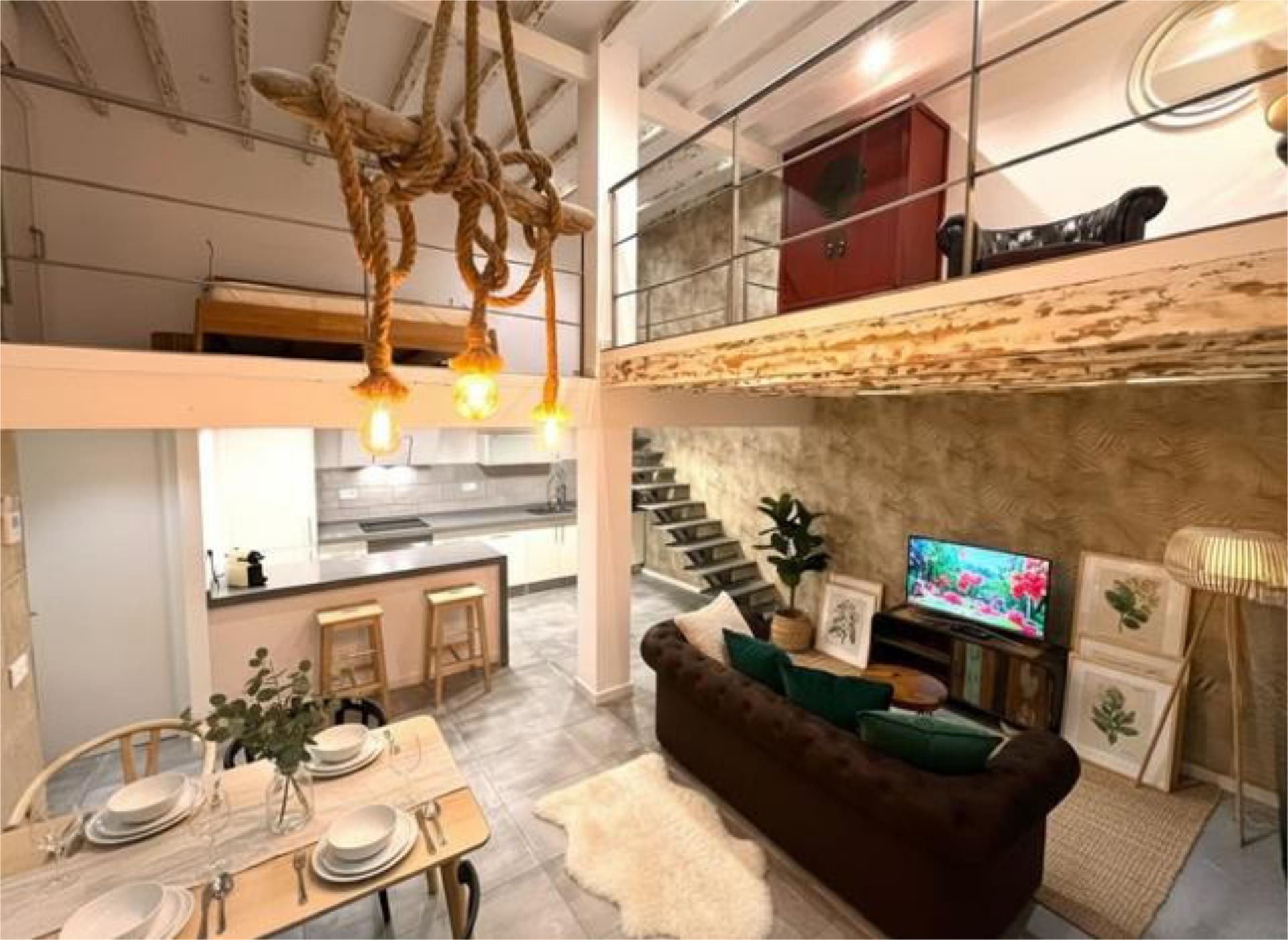Sala d'estar de Apartament de lloguer en  Palma de Mallorca