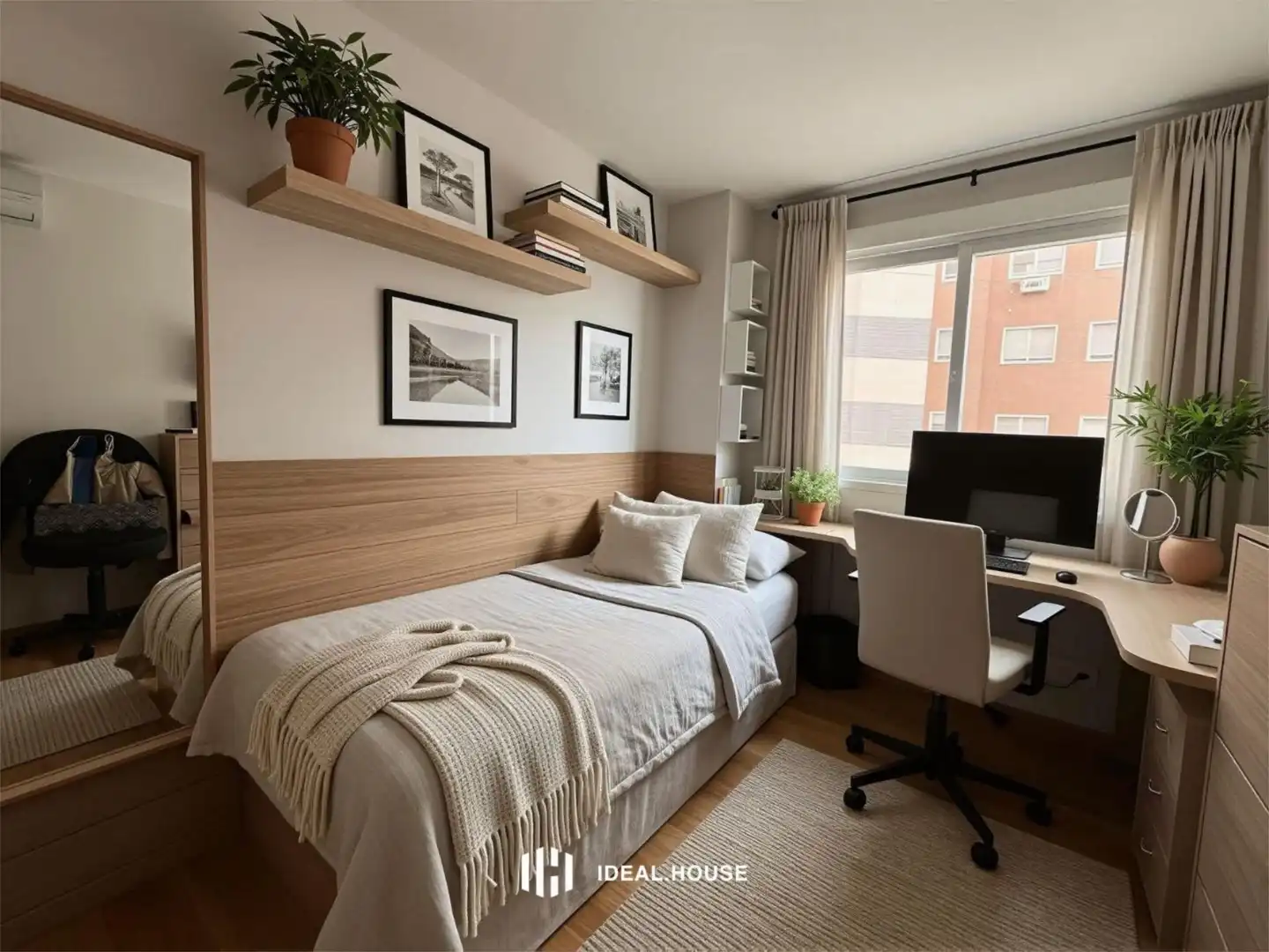 Bedroom of Flat for sale in Madrid  with Air Conditioner, Heating and Private garden