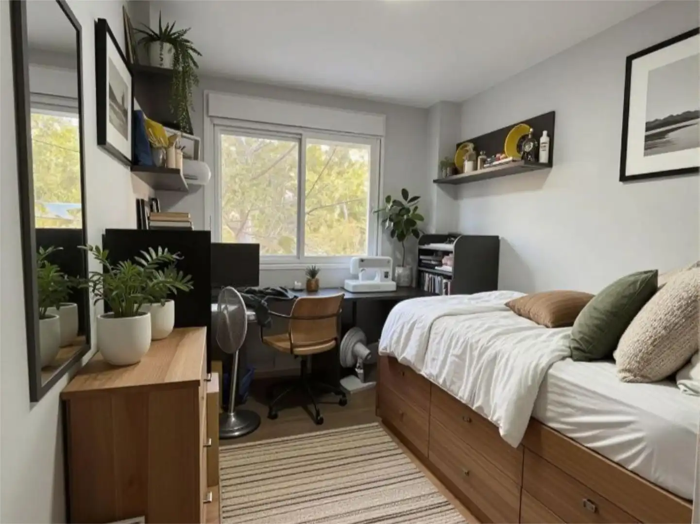 Bedroom of Flat for sale in Madrid  with Air Conditioner, Heating and Private garden