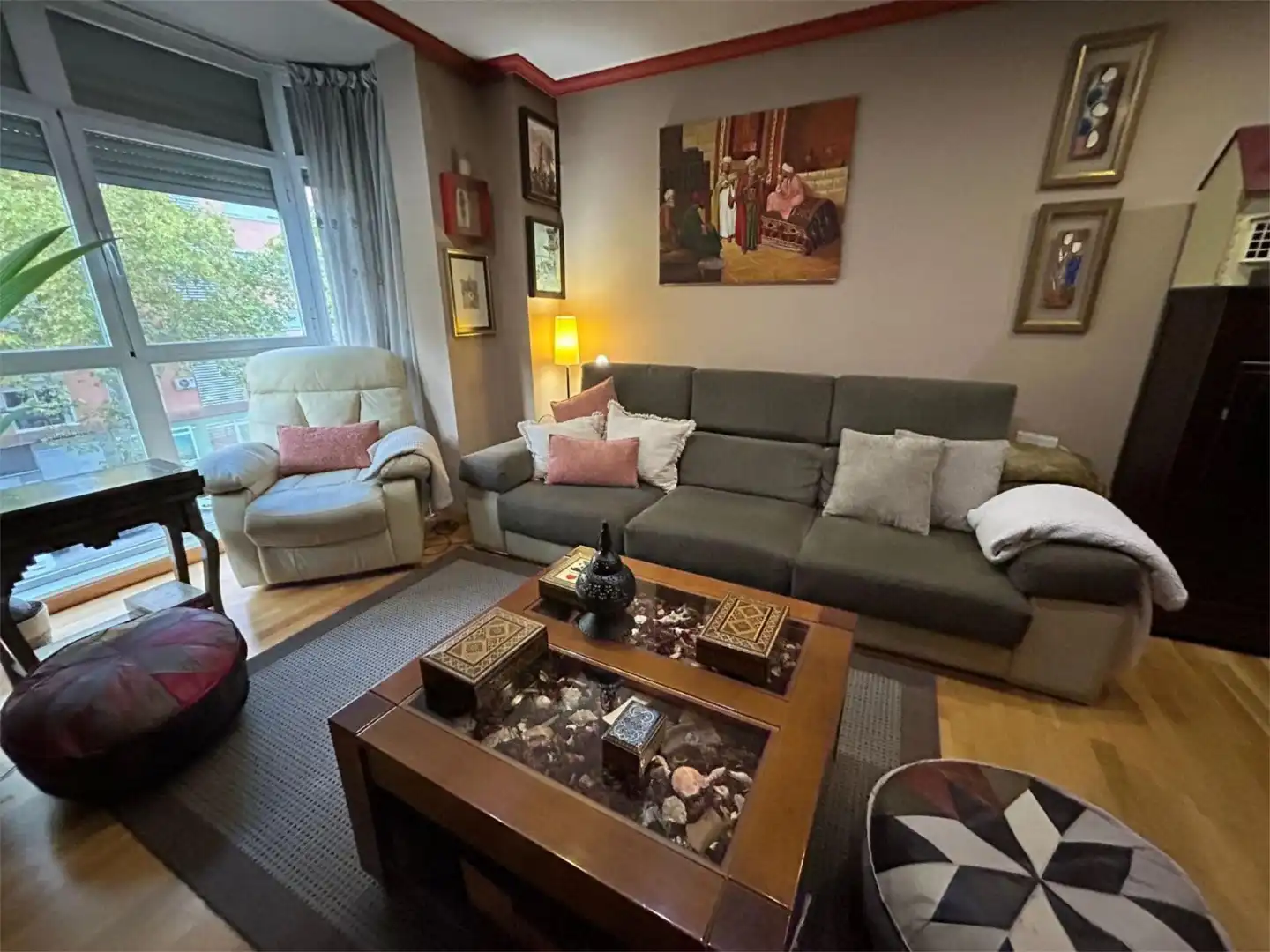Living room of Flat for sale in Madrid  with Air Conditioner, Heating and Private garden