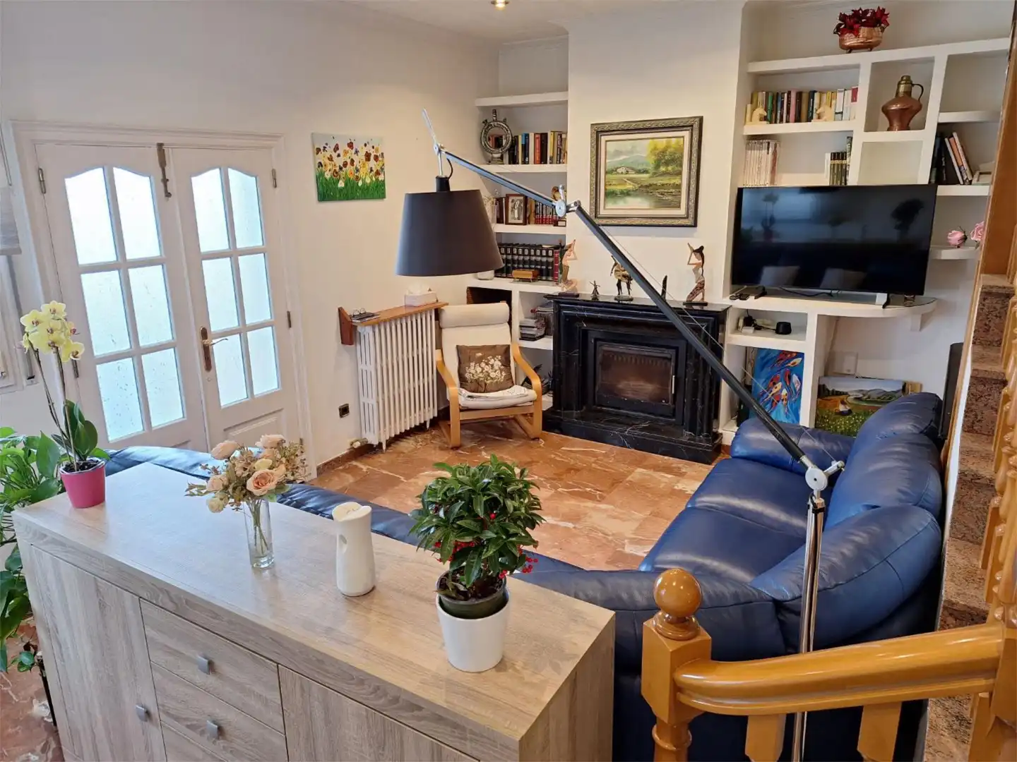 Living room of Houses for sale in Terrassa  with Air Conditioner, Terrace and Balcony