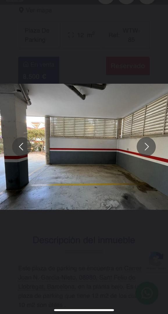 Aparcament de Garatge de lloguer en Sant Feliu de Llobregat