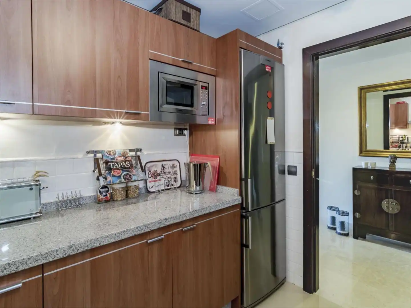 Cocina de Piso de alquiler en Ojén con Aire acondicionado, Calefacción y Terraza