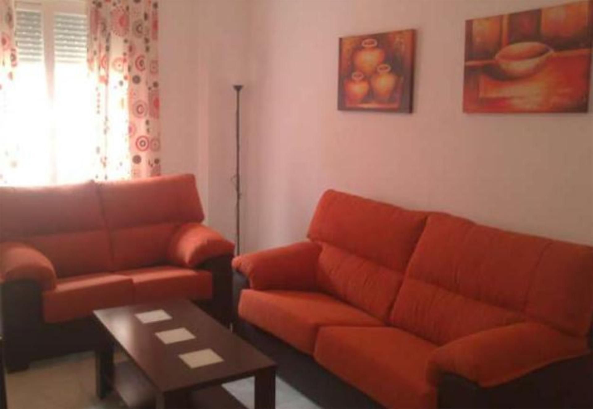 Sala de estar de Piso de alquiler en  Huelva Capital con Aire acondicionado, Calefacción y Amueblado