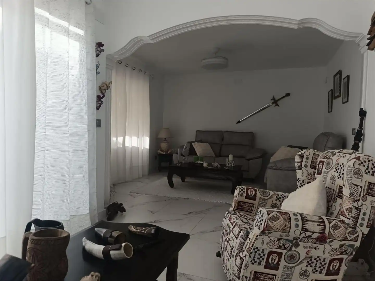 Houses for sale in Carrer Serra del Cid, 16, Pueblo - Urbanizaciones Living room of Houses for sale in L'Alfàs del Pi with Air Conditioner and Terrace