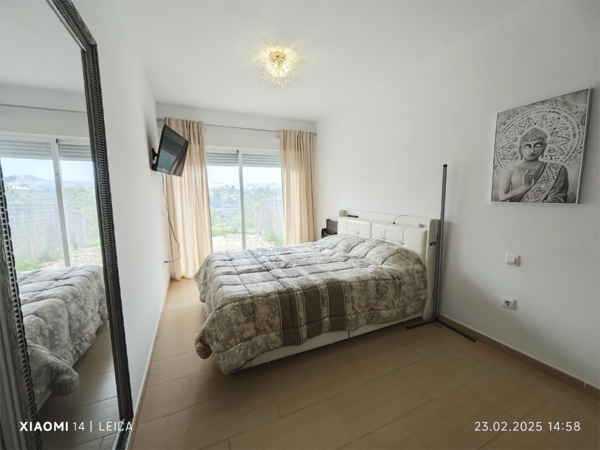 Bedroom of Single-family semi-detached to rent in Calpe / Calp  with Air Conditioner, Heating and Private garden