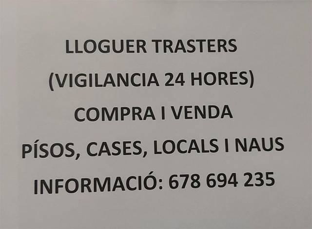 Trastero en Alquiler en Carrer de Sol i Padrís, 72 en Sol i Padris - Sant Oleguer