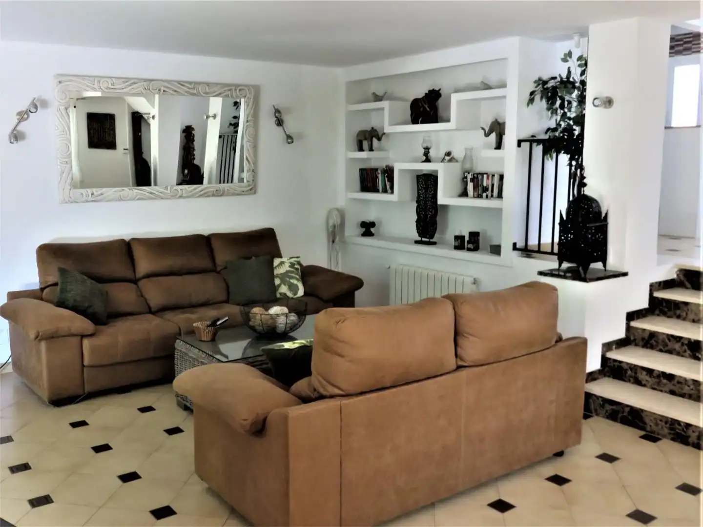 Casa o chalet de alquiler en Carrer Andròmeda, 26, L'Albir Sala de estar de Casa o chalet de alquiler en L'Alfàs del Pi con Aire acondicionado, Calefacción y Jardín privado