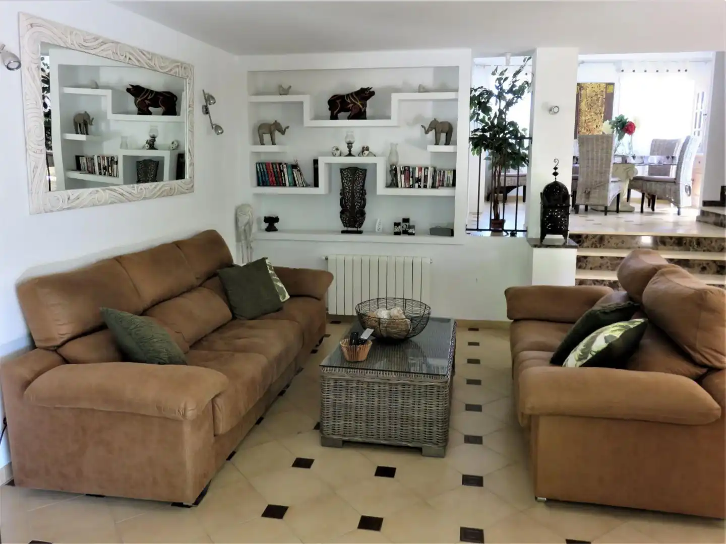 Casa o chalet de alquiler en Carrer Andròmeda, 26, L'Albir Sala de estar de Casa o chalet de alquiler en L'Alfàs del Pi con Aire acondicionado, Calefacción y Jardín privado