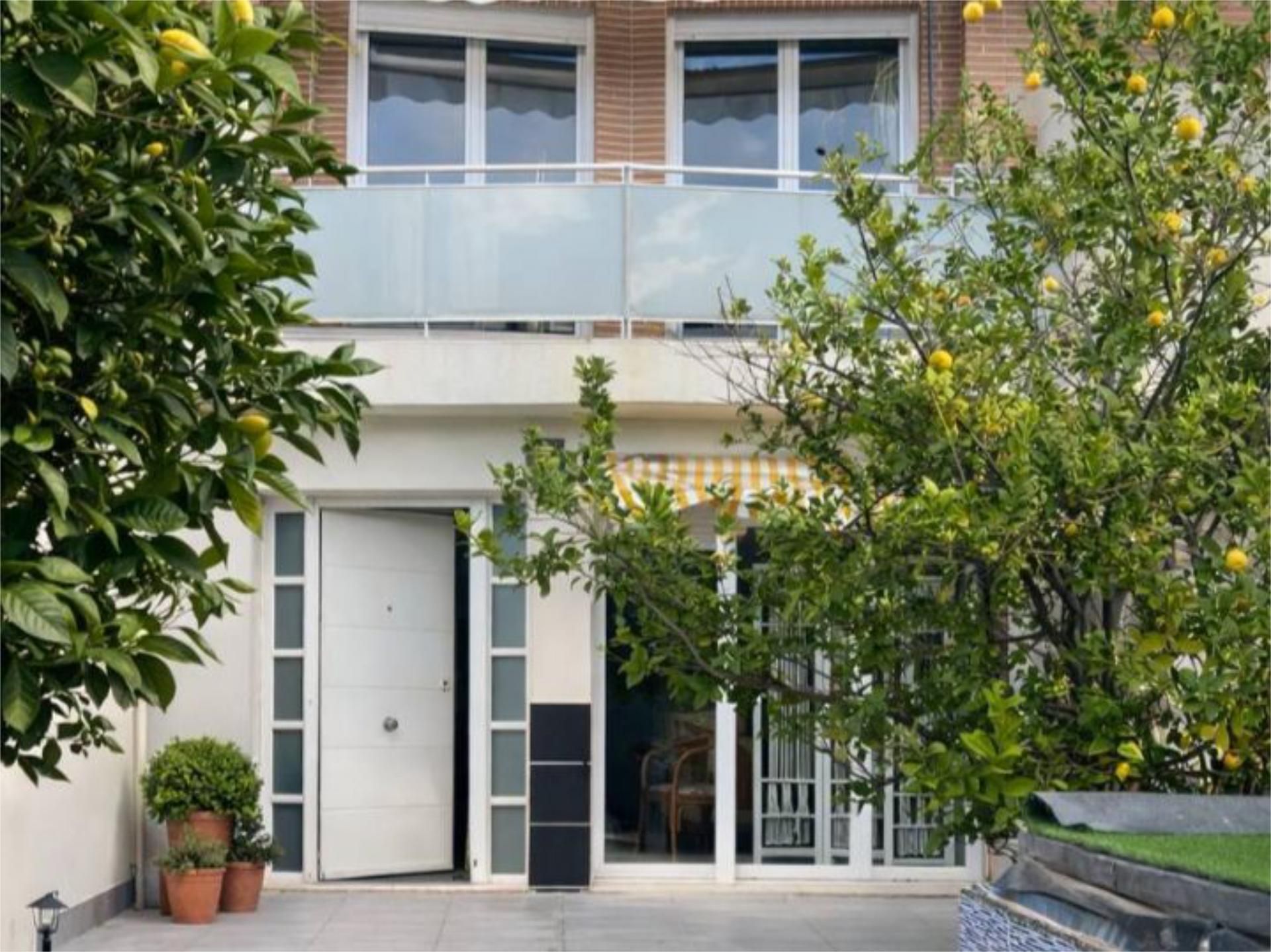 Single-family semi-detached for sale in Carrer Union Europea, 40, El Verger Exterior view of Single-family semi-detached for sale in El Verger with Air Conditioner, Terrace and Swimming Pool