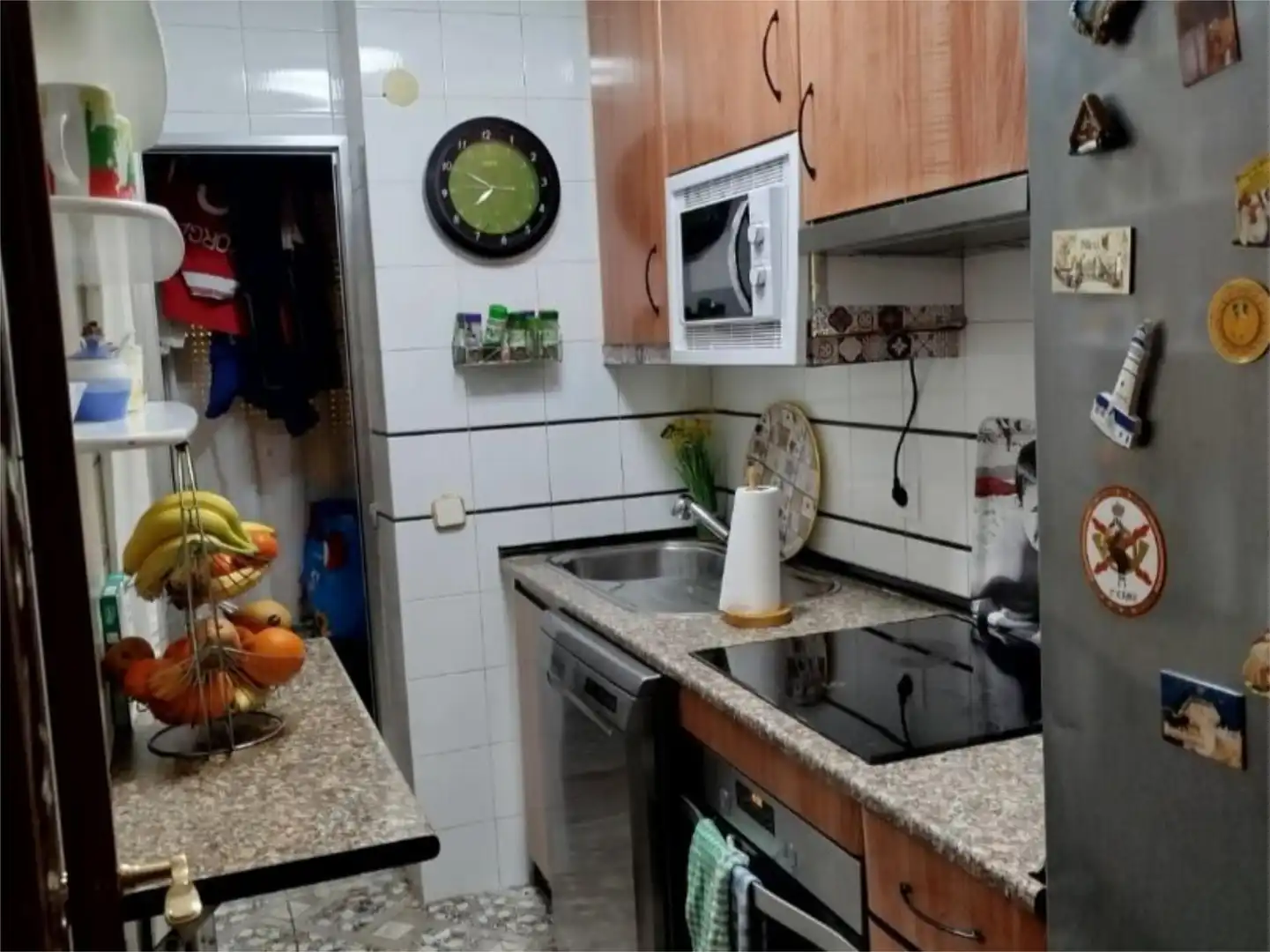 Kitchen of Flat for sale in  Madrid Capital  with Air Conditioner