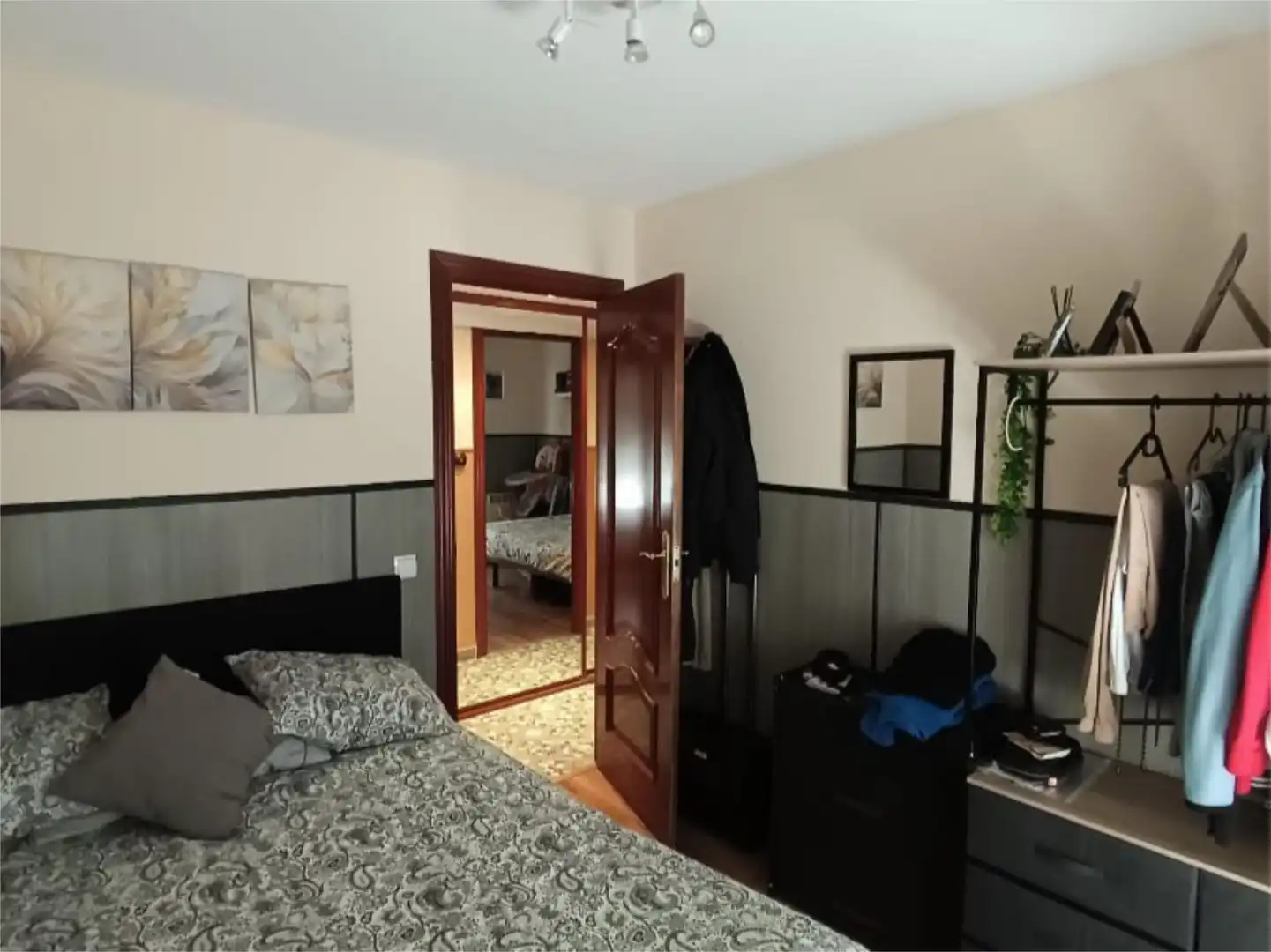 Bedroom of Flat for sale in  Madrid Capital  with Air Conditioner