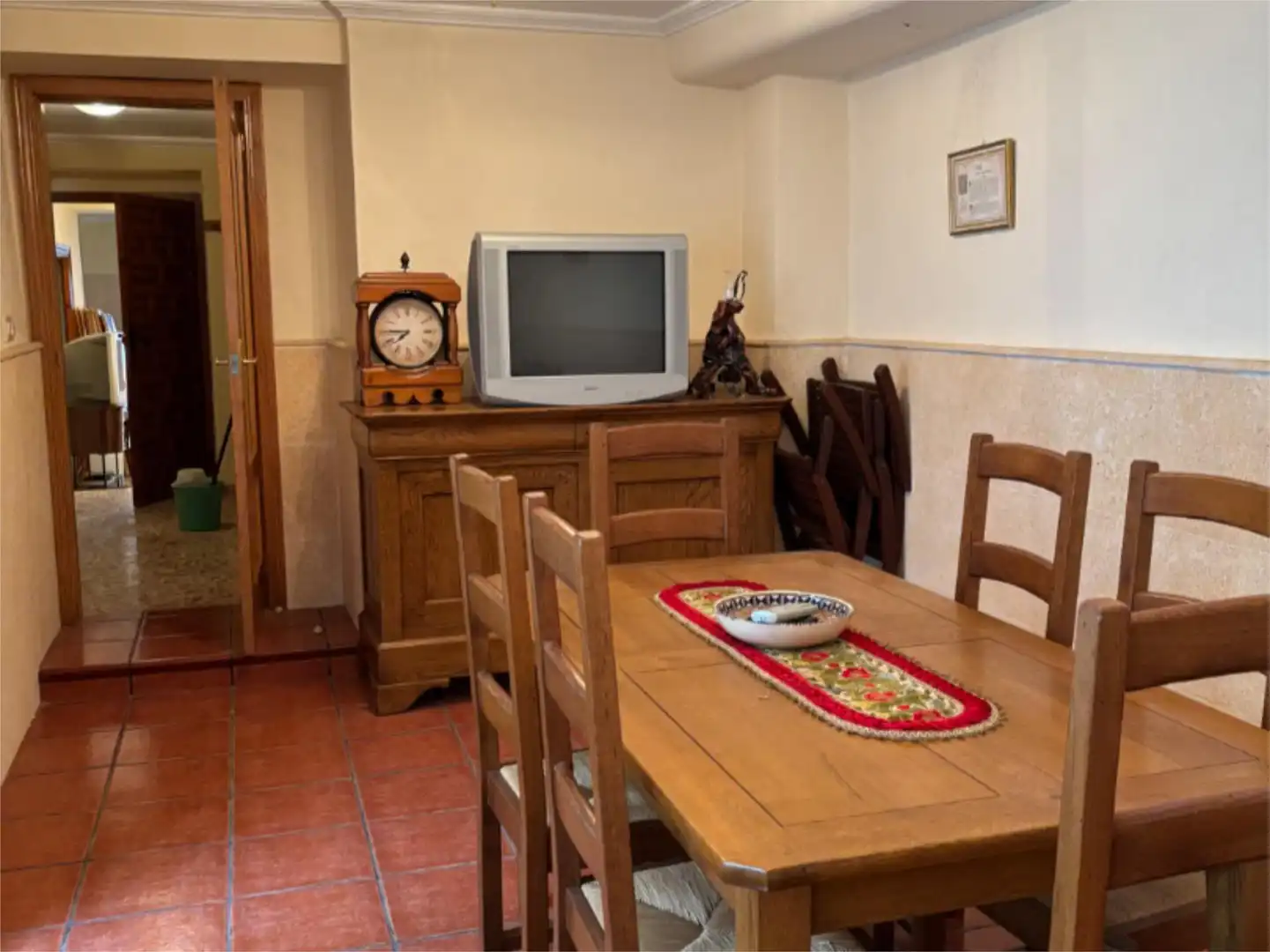Esszimmer von Einfamilien-Reihenhaus zum Verkauf in La Vall d'Alcalà mit Terrasse und Balkon