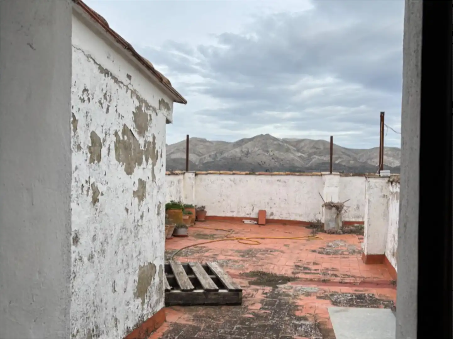 Terrasse von Einfamilien-Reihenhaus zum Verkauf in La Vall d'Alcalà mit Terrasse und Balkon