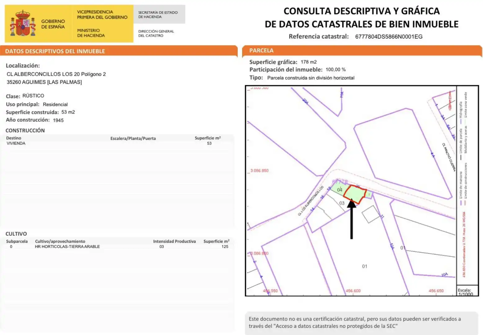 Residencial en venta en Calle los Alberconcillos, 47, Agüimes - Temisas Residencial en venta en Agüimes