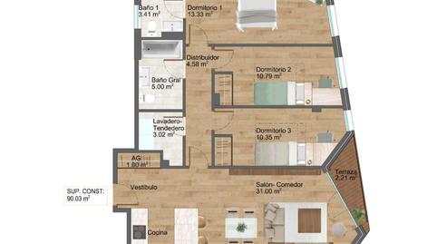 Photo 2 of Flat for rent in Rúa Vázquez Varela, 18, Plaza España - Corte Inglés, Vigo