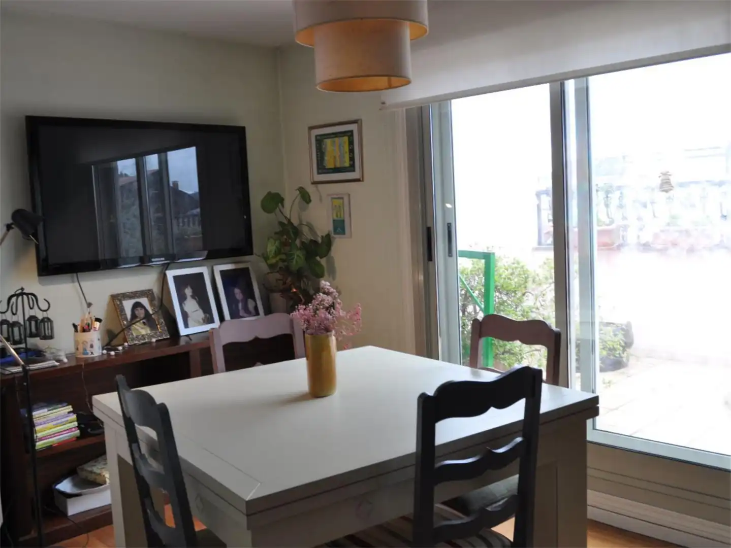 Dining room of Flat for rent in Lalín  with Heating, Parquet flooring and Terrace