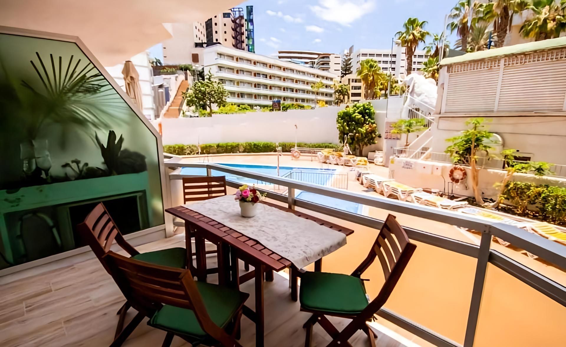 Terrace of Flat for sale in San Bartolomé de Tirajana  with Air Conditioner, Terrace and Swimming Pool