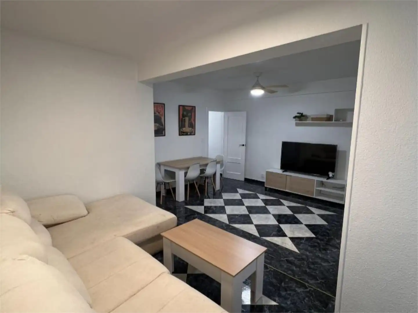 Piso de alquiler en Ronda Norte, 11, San Antón Sala de estar de Piso de alquiler en Murcia con Aire acondicionado, Calefacción y Trastero