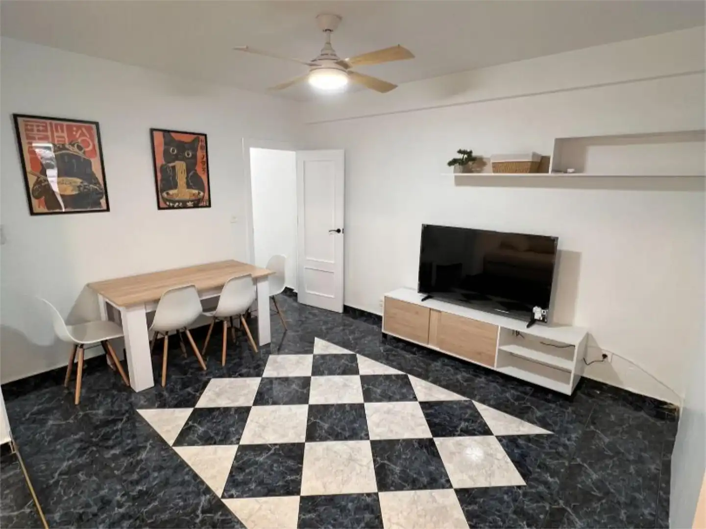 Piso de alquiler en Ronda Norte, 11, San Antón Sala de estar de Piso de alquiler en Murcia con Aire acondicionado, Calefacción y Trastero