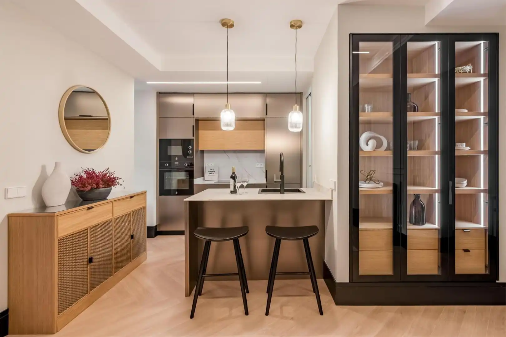 Küche von Wohnung zum Verkauf in  Madrid Capital mit Klimaanlage und Balkon