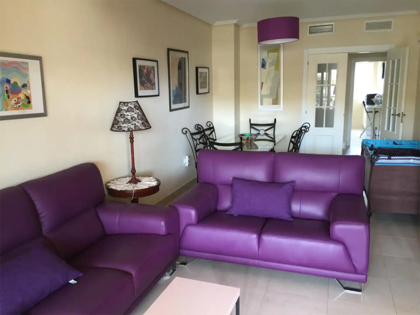 Piso en venta en Calle Fosforito, 4, El Sabinar – Urbanizaciones – Las Marinas – Playa Serena Sala de estar de Piso en venta en Roquetas de Mar con Aire acondicionado, Calefacción y Jardín privado