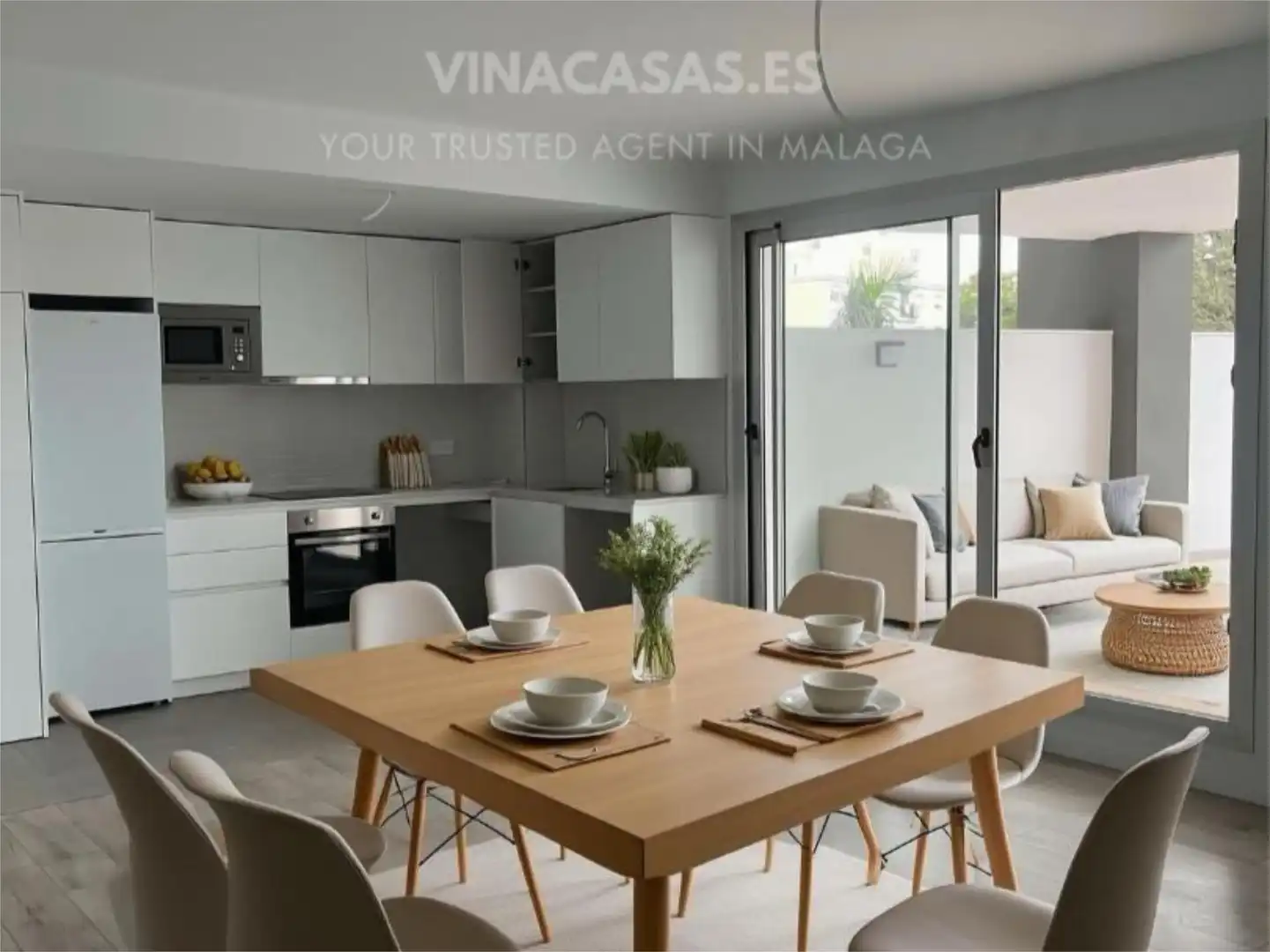Piso en venta en Montemar Comedor de Piso en venta en Torremolinos con Aire acondicionado, Terraza y Trastero