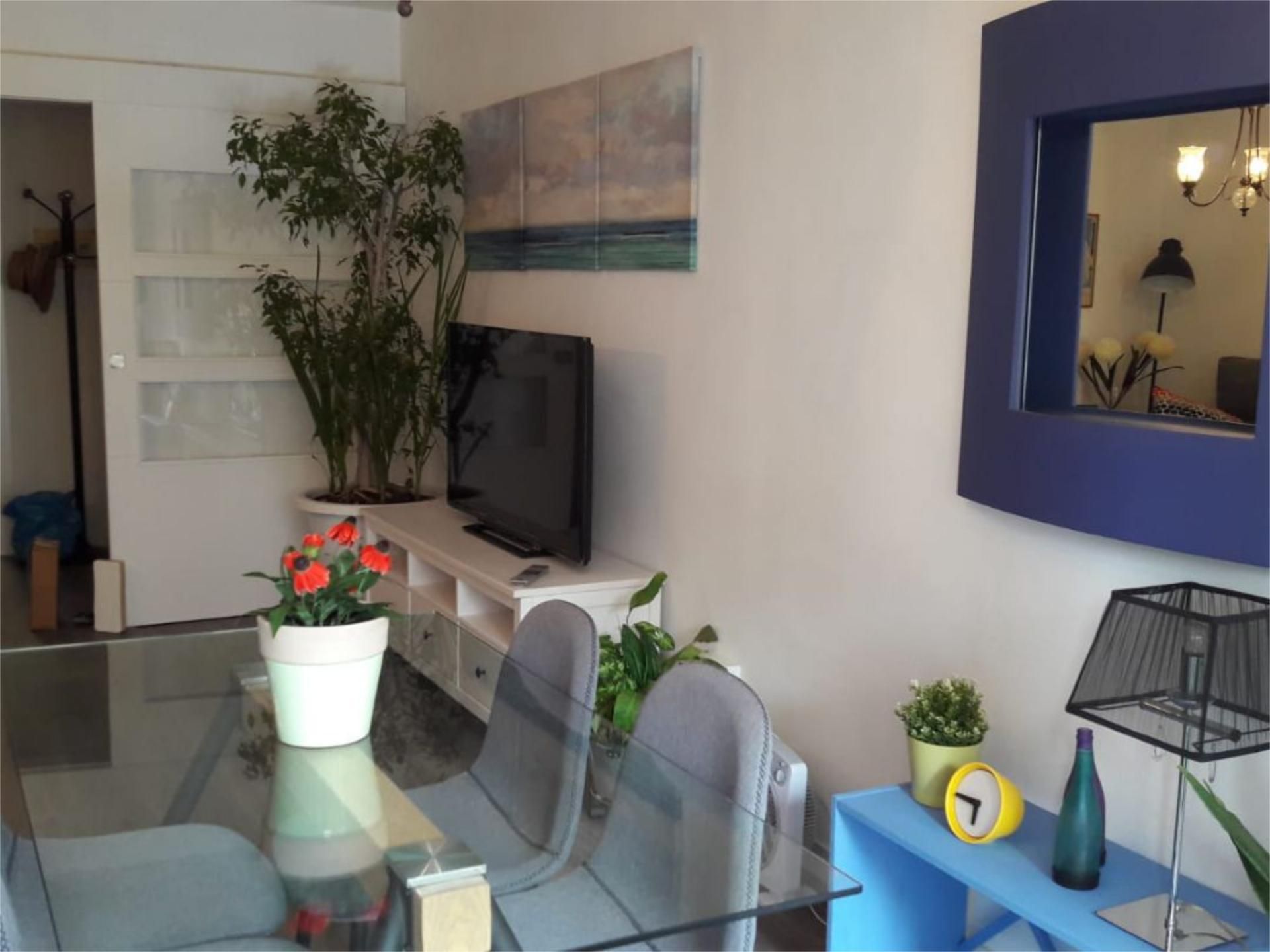 Sala d'estar de Pis de lloguer en Málaga Capital amb Aire condicionat, Terrassa i Moblat