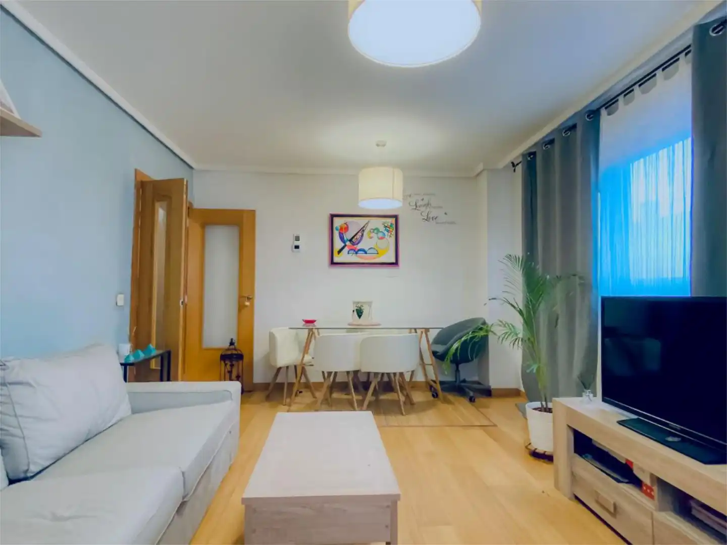 Sala de estar de Piso de alquiler en Madrid con Aire acondicionado, Calefacción y Parquet
