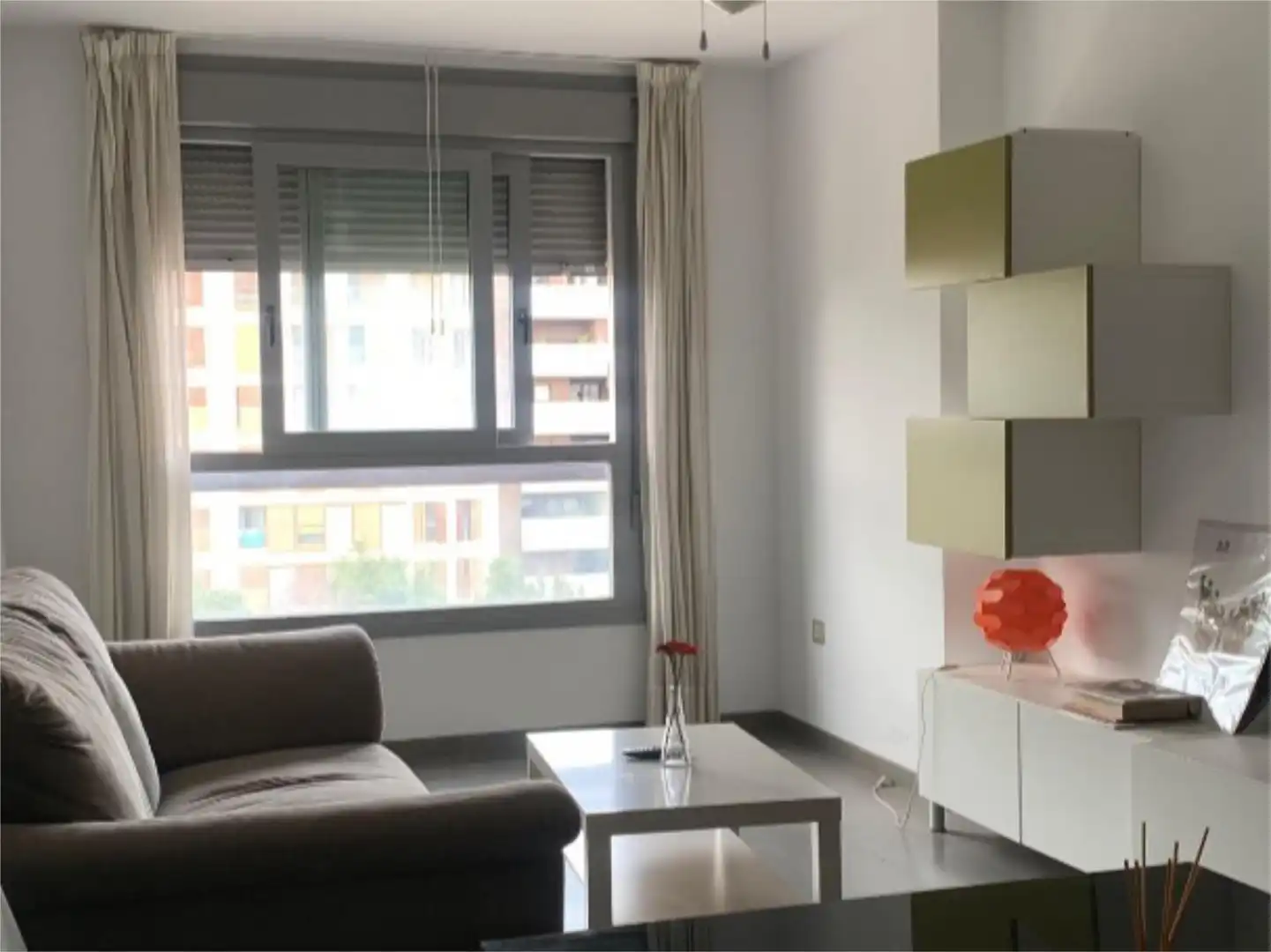 Wohnzimmer von Wohnung zur untervermieten in Murcia mit Klimaanlage, Heizung und Terrasse