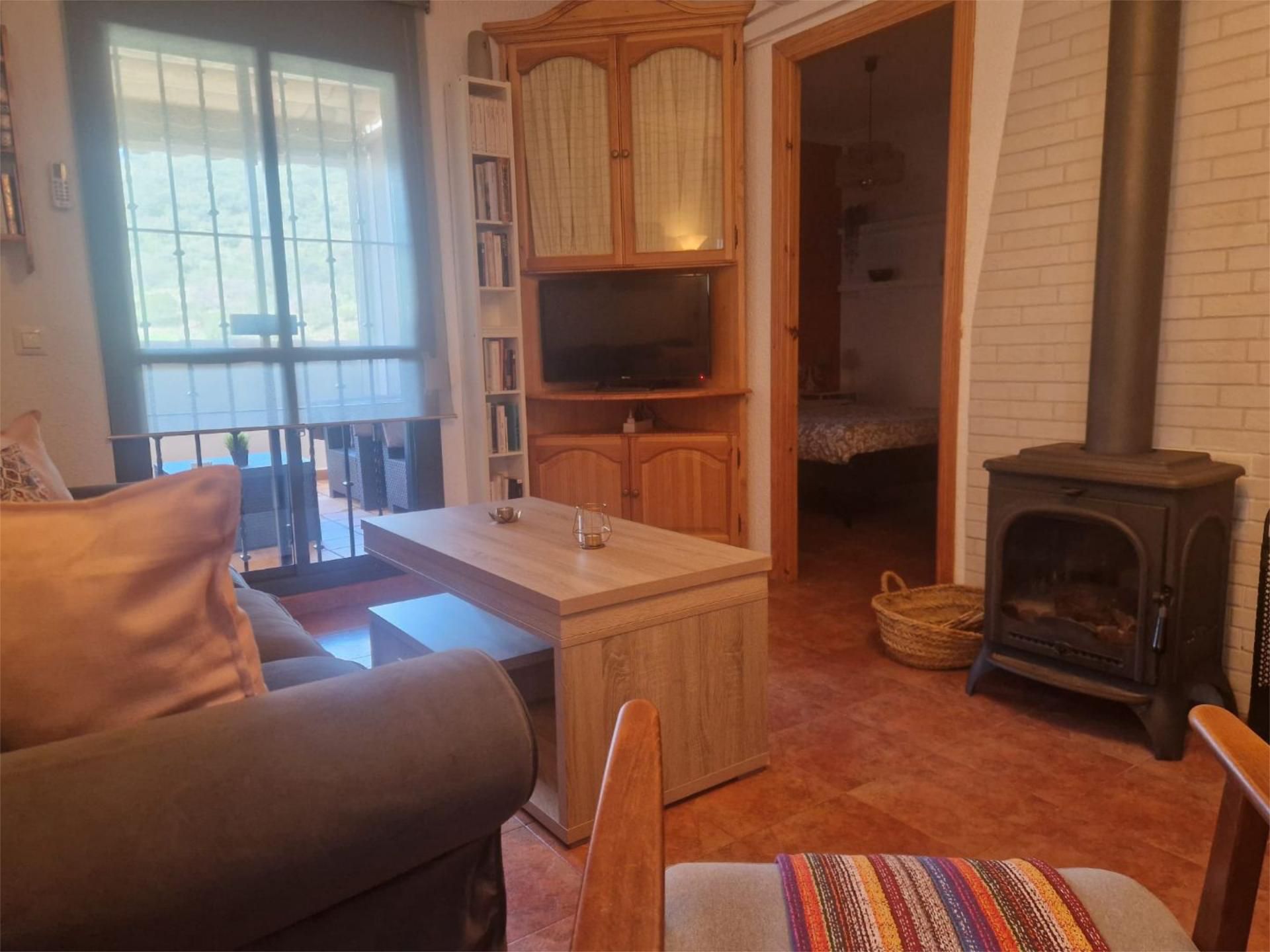 Wohnzimmer von Wohnungen zum verkauf in Grazalema mit Klimaanlage, Heizung und Terrasse