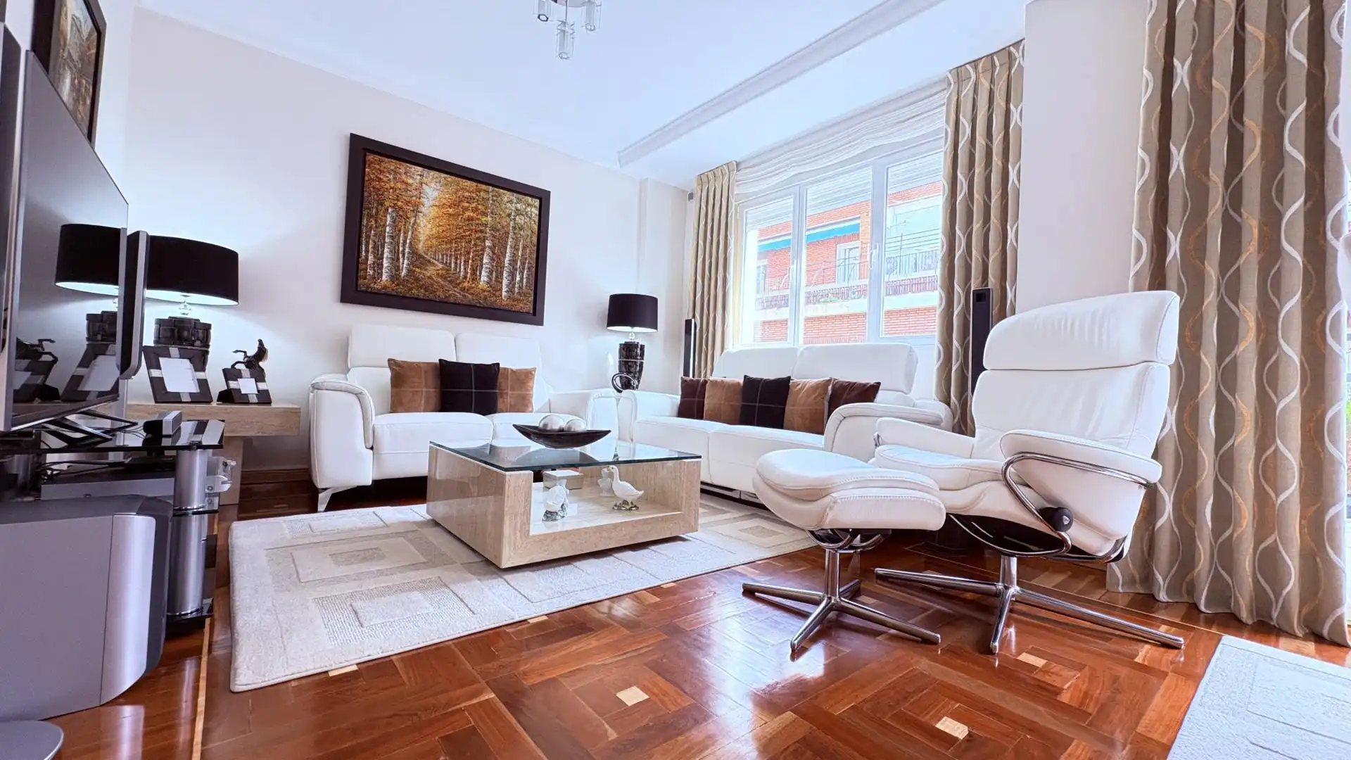 Wohnung zum Verkauf in Calle de Garcilaso, 7, Trafalgar Wohnzimmer von Wohnung zum Verkauf in Madrid Capital mit Klimaanlage, Terrasse und Balkon