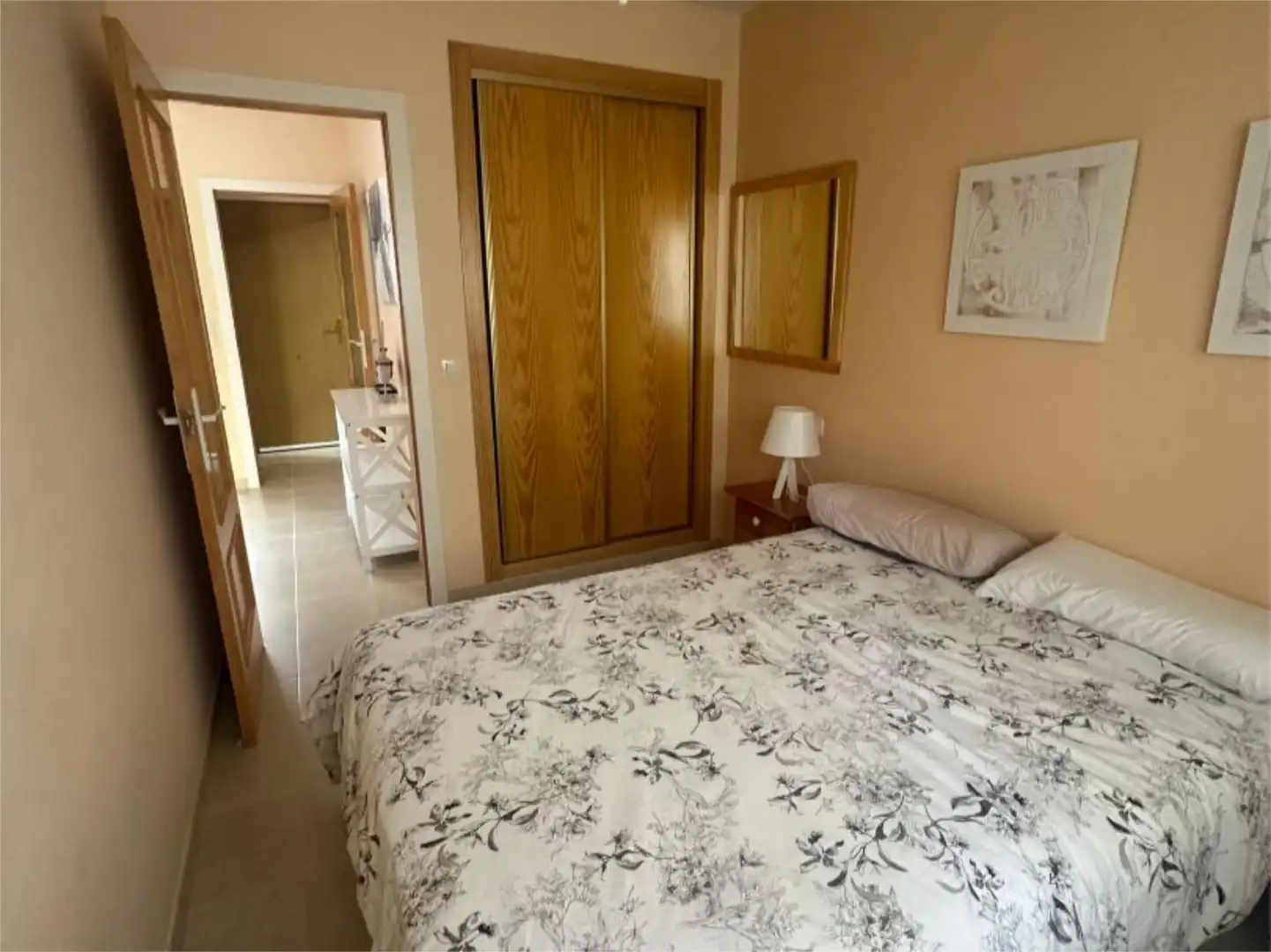 Dormitori de Apartament de lloguer en Oropesa del Mar / Orpesa amb Aire condicionat, Calefacció i Piscina