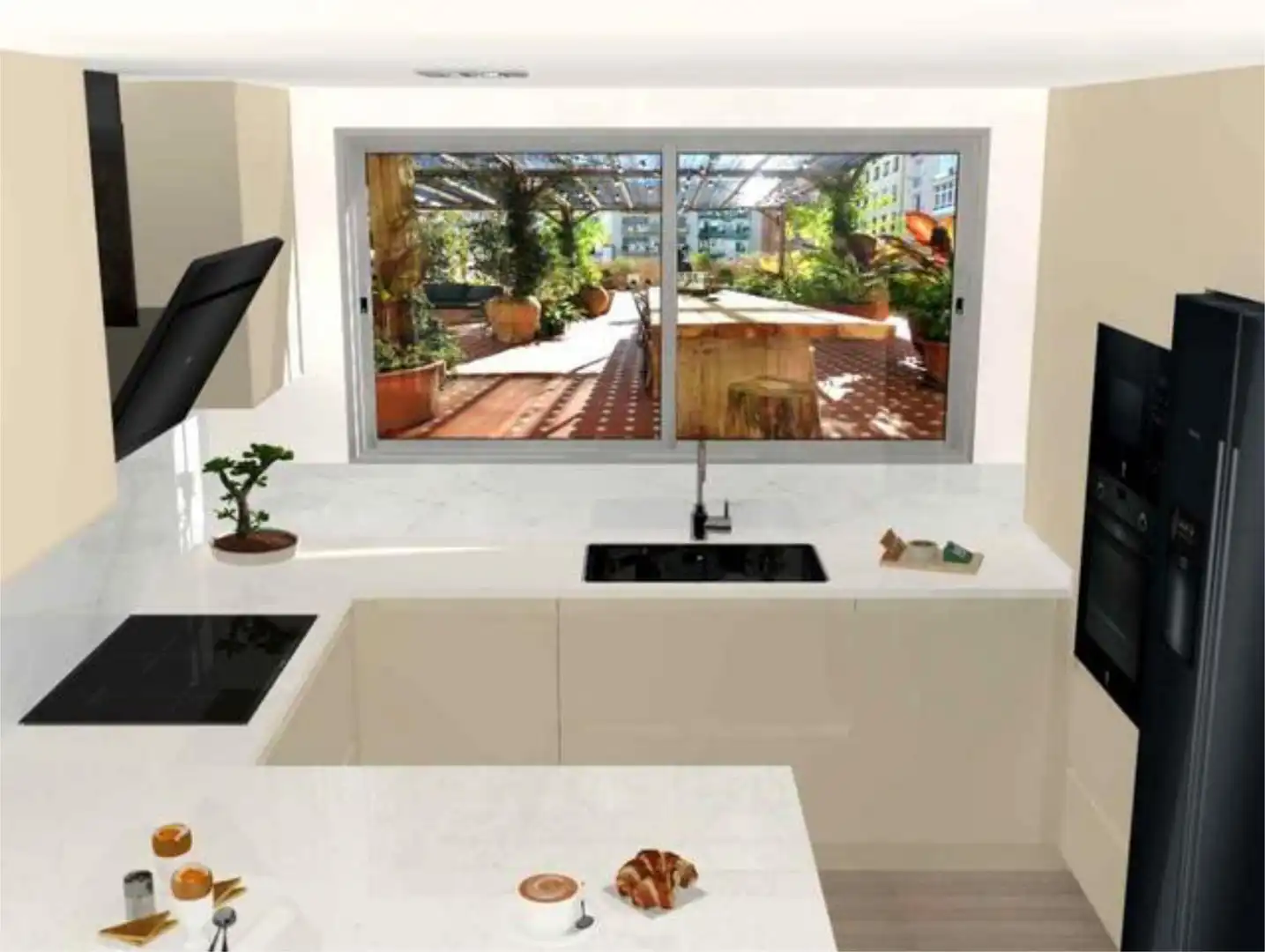Casa adosada en venta en Los Pacos Cocina de Casa adosada en venta en Fuengirola con Terraza y Piscina
