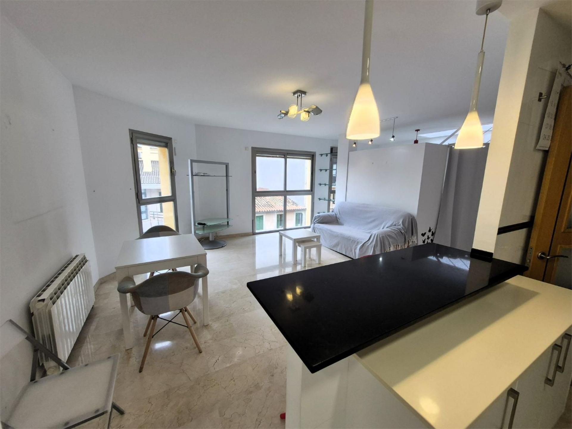 Wohnzimmer von Wohnung miete in Inca mit Klimaanlage, Heizung und Terrasse